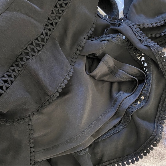 Black Crochet-Trim flirty and classic Mini Dress - NWT - Picture 9 of 14